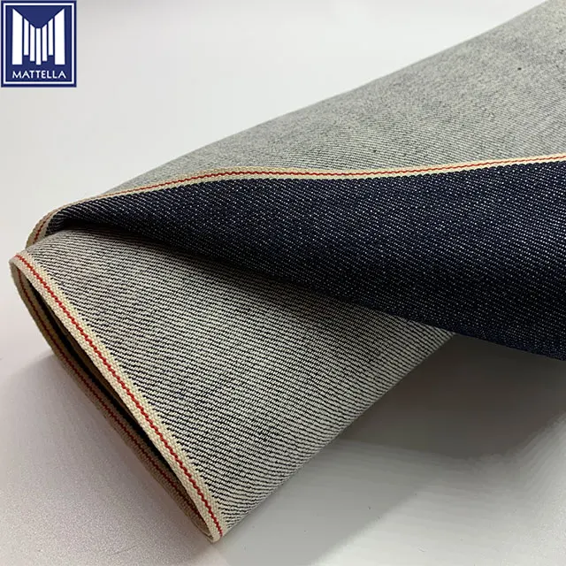 100% cotton selvedge heavy weight 14 15oz stock lot japanese style denim fabric price in meter for mens jeans