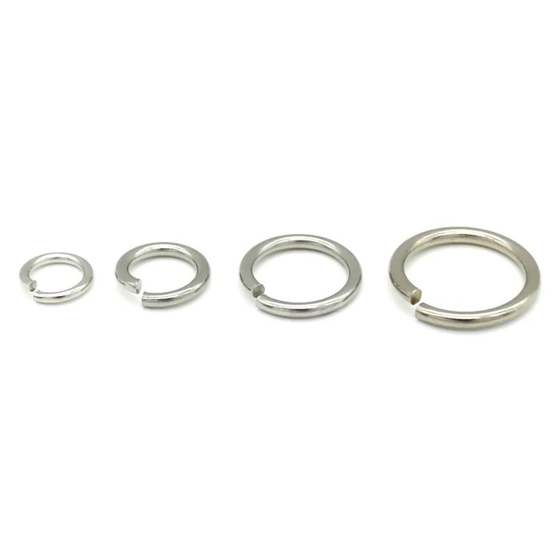 200pcs/Bag Stainless Steel 1.0-1.8mm Wire Open Split Jump Rings For Necklace Bracelet Jewelry DIY Making Buckle Accessories