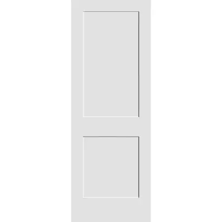 
Composite 2 Panel Interior White Painted Solid Core Passage Stile And Rail Shaker Door 