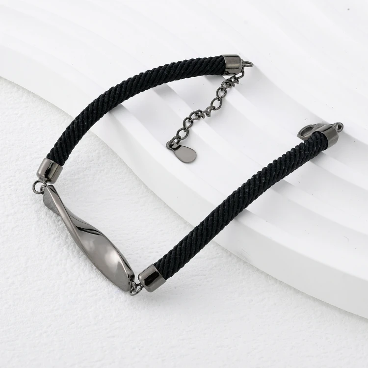 Wholesale Nylon Open Rope Bracelet 925 Silver Thick String Lucky Braided Chain personality pure hand-woven Bracelets