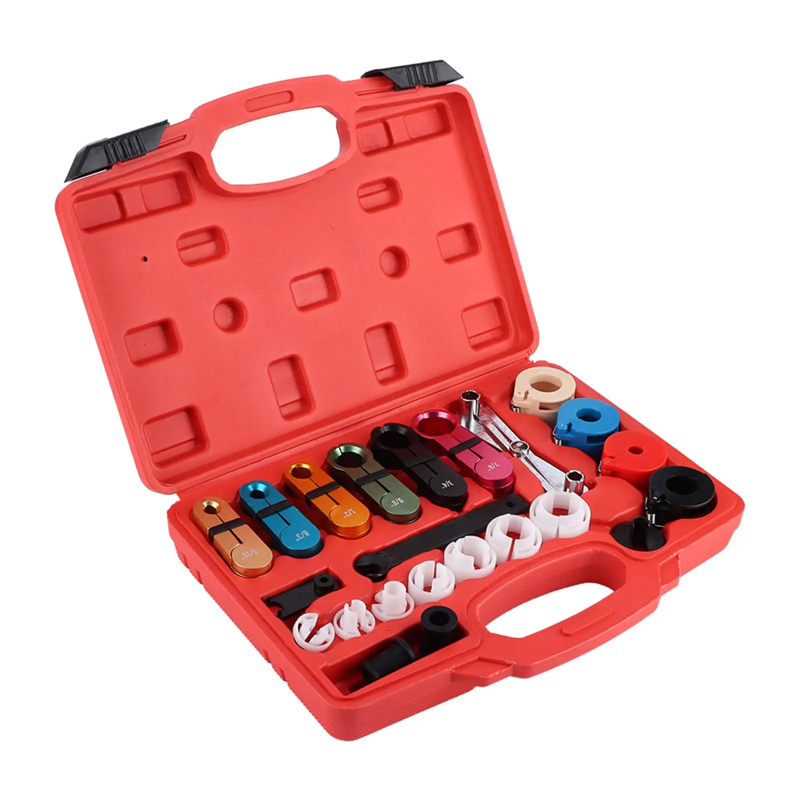25pcs Master Quick Disconnect Tool Kit A/C Fuel Transmission Line Disconnect Tool Set for Fuel Line Automotive Air Conditioner