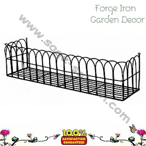 French Style Wrought Iron Window Box