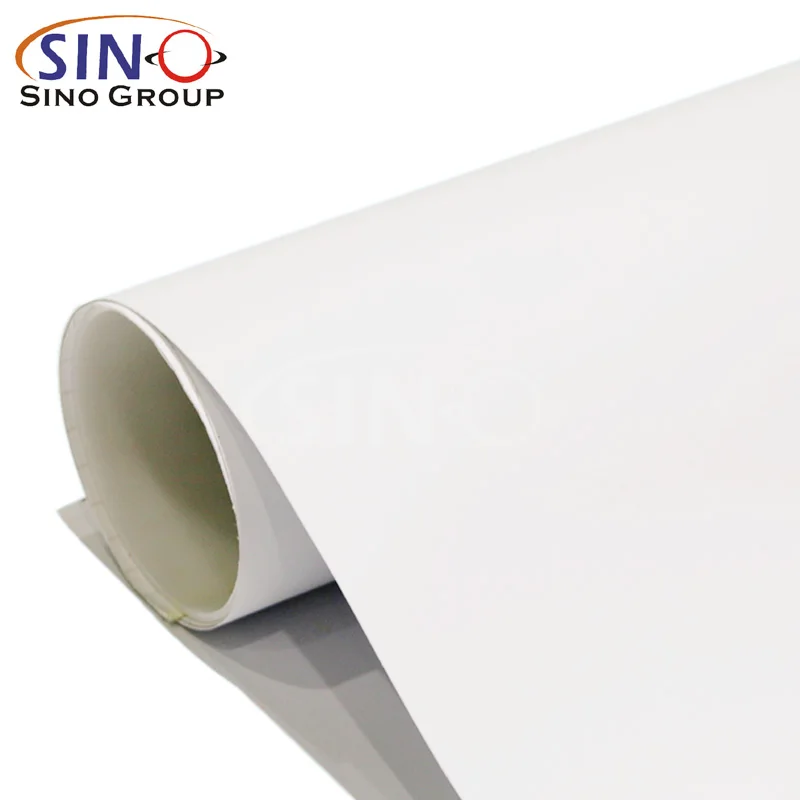 Factory Price Poster Frontlit Backlit Banner Flex Gloss Matte White Self Adhesive Film Eco Solvent Printing Vinyl Material