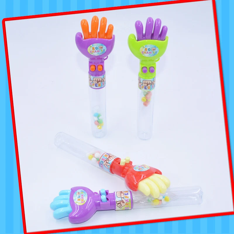 2022 Made in china baby plastic fist toy with candy high quality small toy  for kids play