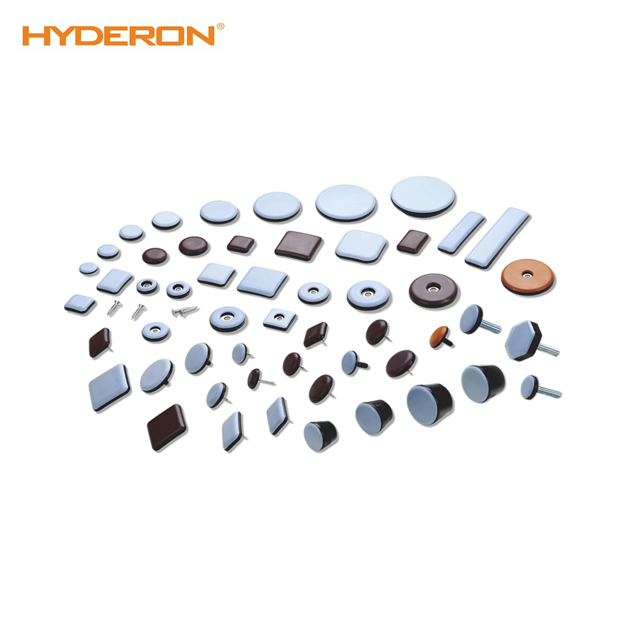 OEM ODM Customized triangles hexagon beige yellow transparent shoe cabinet desk chair leg PTFE furniture sliders pad