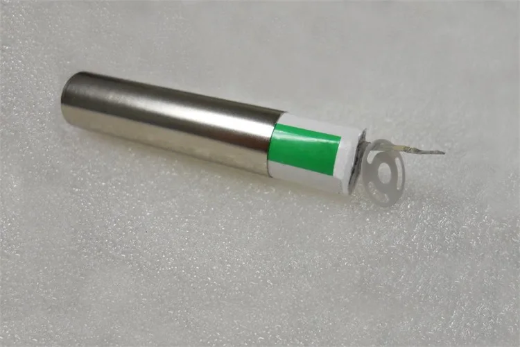 Poding Cylinder Stainless Steel Cell Cases Lithium Battery Grooved 18650 Cylinder Cell Case For 18550 Test Cell Materials