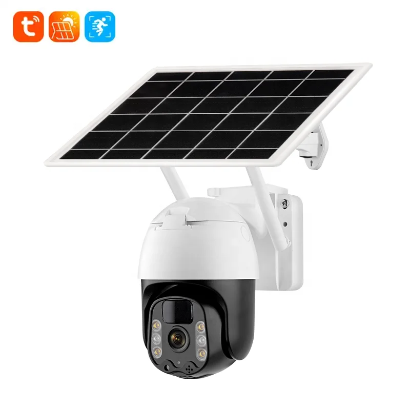 7800 мАч аккумуляторная батарея на солнечных батареях ptz красочная система ночного видения 2k уличная видеонаблюдения