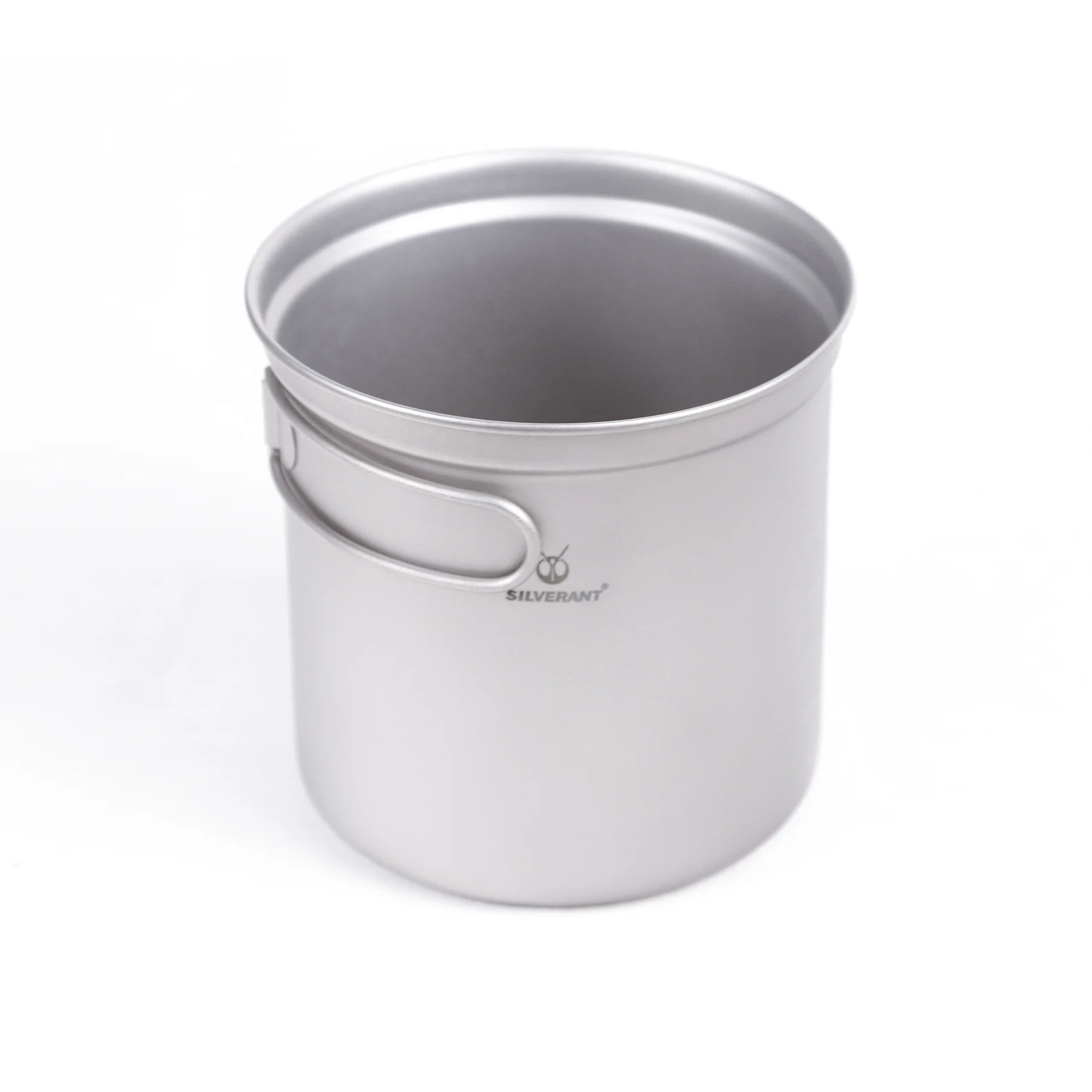 Silverant принадлежности для улицы оборудование для выпечки экологически чистый Портативный Кемпинг Высокая титановая 1000 мл суповая кастрюля с ручкой