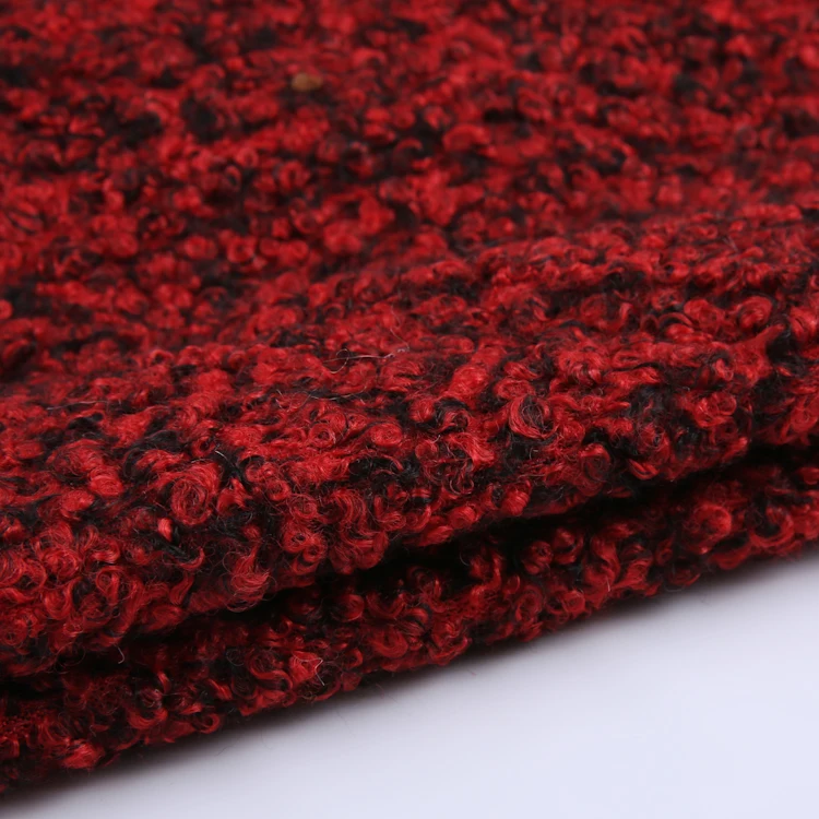 Make to order two-tone 100% polyester fleece teddy clothes fabric china