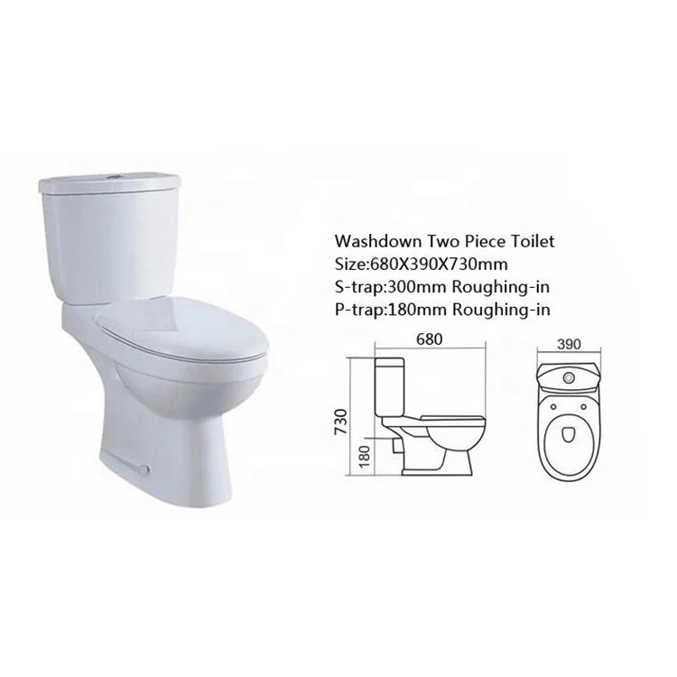 High quality cheap floor mounted two  Piece toilet ceramic toilets