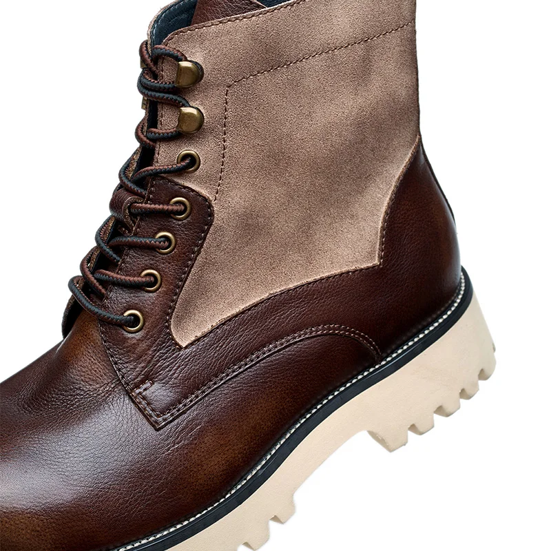 Hot selling stylish comfortable casual boots for men boots Genuine Leather