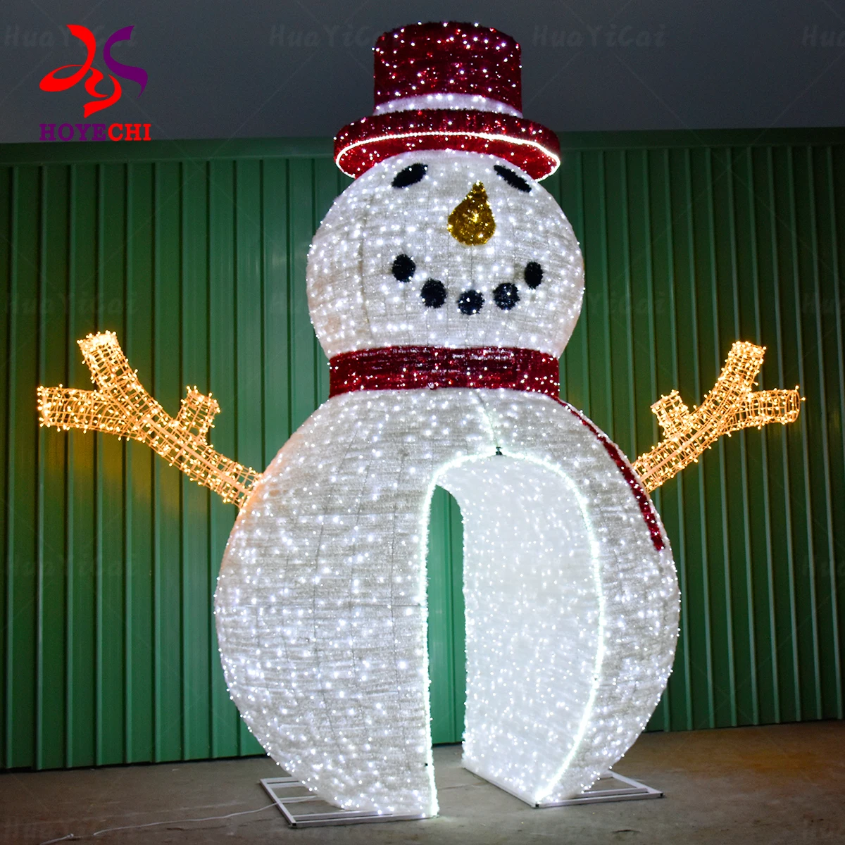 Decor Gigant Light up 3D LED Motif Outdoor Christmas Snowman