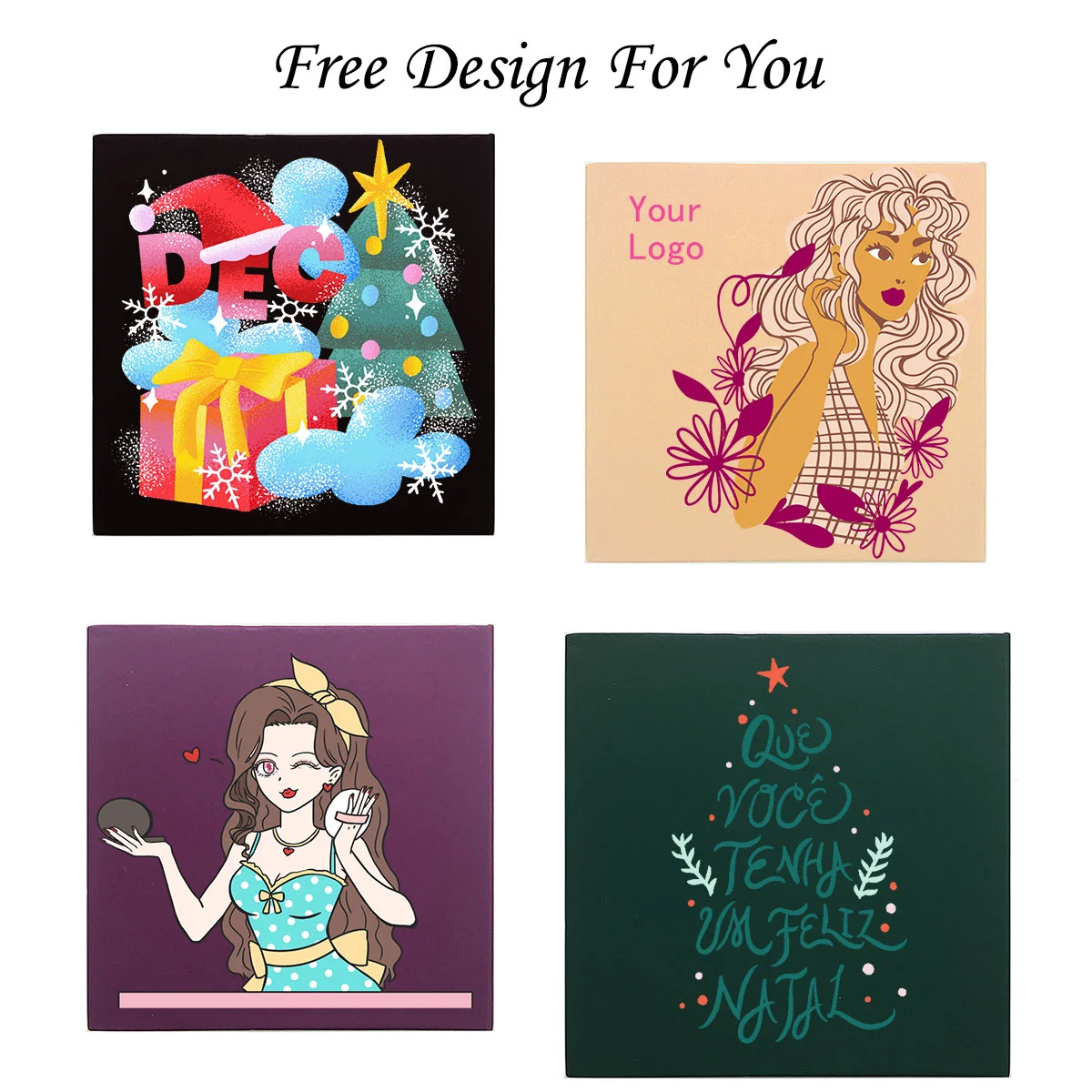 High pigmented duochrome nude eye shadow pallet custom glitter eyeshadow palettes vegan private label eyeshadow palette