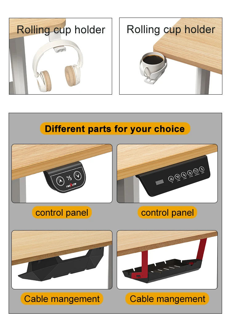 Stable Lifting Desk Home Office Height Adjustable Computer Smart Electric Sit Stand up Office Furniture