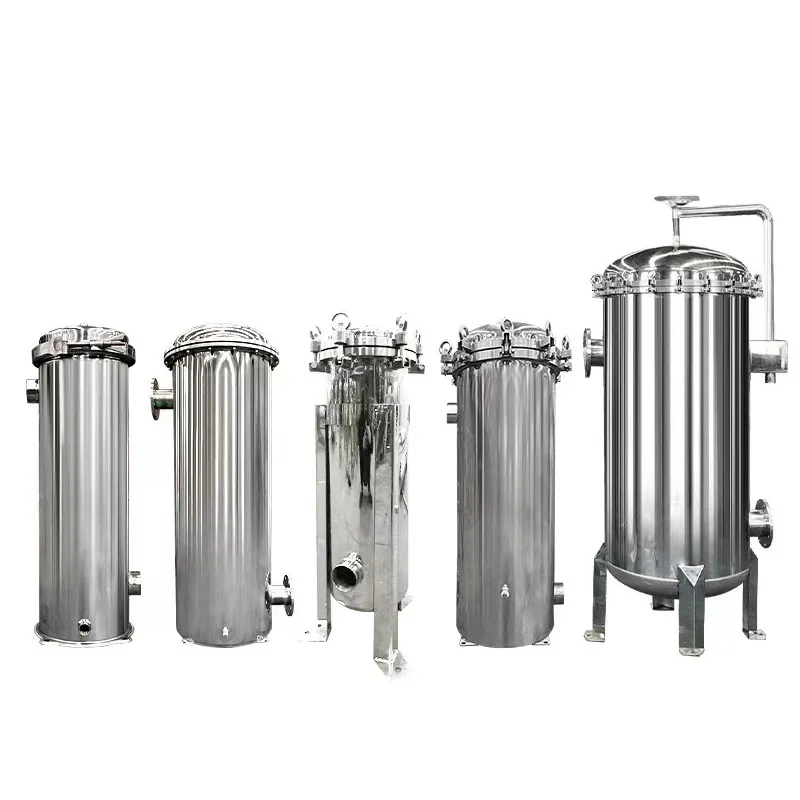 Liquid/oil/wine/beer/honey/syrup/paint Filtration Machine Stainless Steel 304 Multi Bag Filter Housing