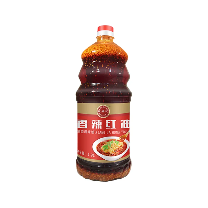 Чжу фу Ji OEM бренд Sichuan масло Чили приправа 1 9 л Два вкуса масла приправы