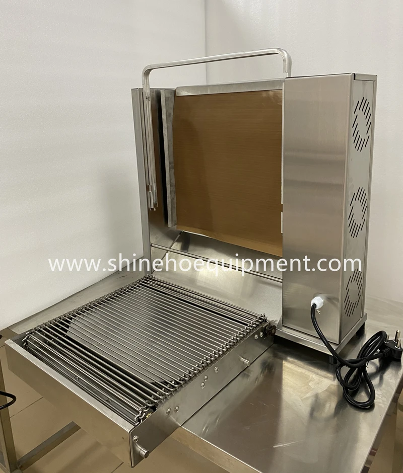 Shineho Best-selling burger patty making machine commercial  vertical contact toaster for food shop