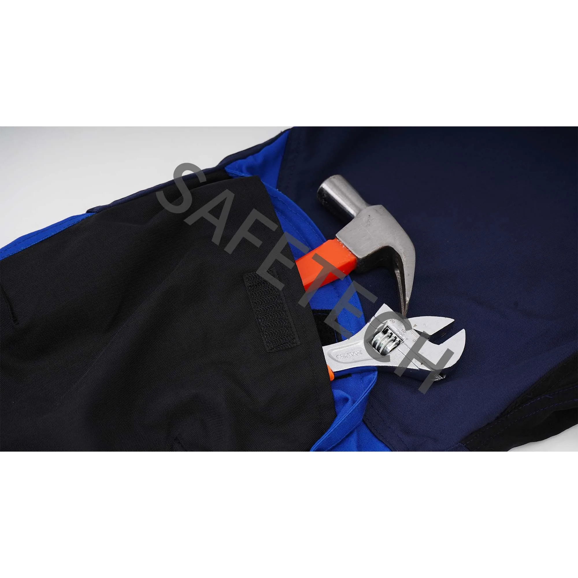 Dark Blue Stretch Workwear Outdoor Cordura Work Cloths Multiple Pocket Cargo Trousers Construction Work Pants For Men