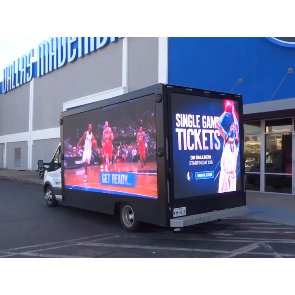 P4 Full Color Digital Commercial Advertising Vehicle Billboard Panel Signs Mobile Truck Led Display Screen Outdoor
