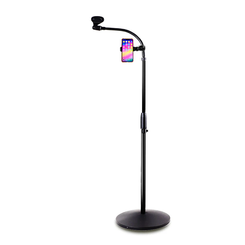 VELMER floor round base flexible stand gooseneck microphone-05