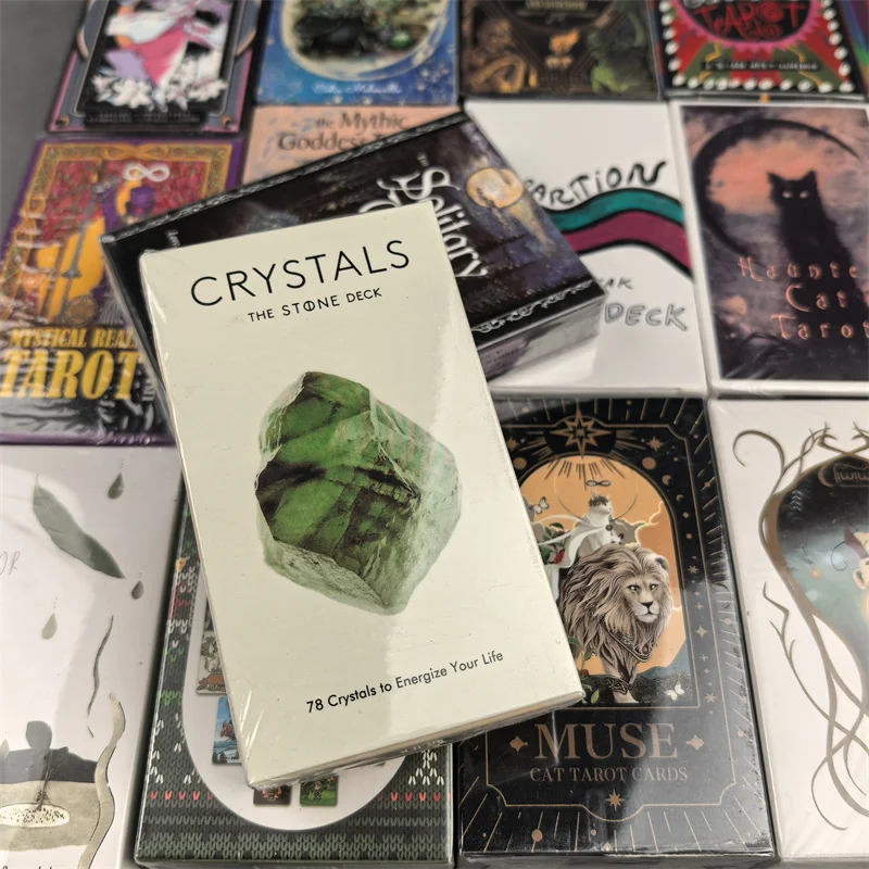 Hot Sale Hand Crafted Card Meditation Crystal Stone Playing Card For Fun