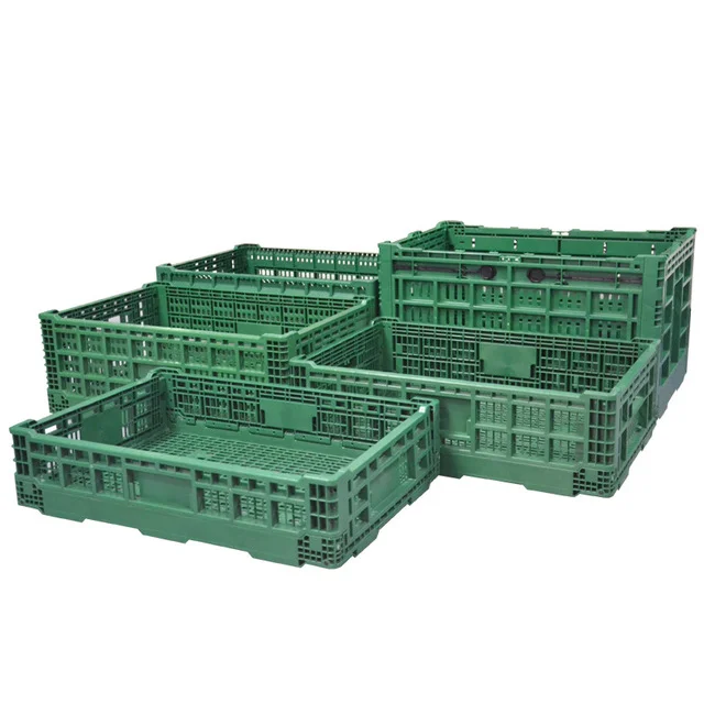 Best price plastic folding crate, foldable crate, stackable plastic crates