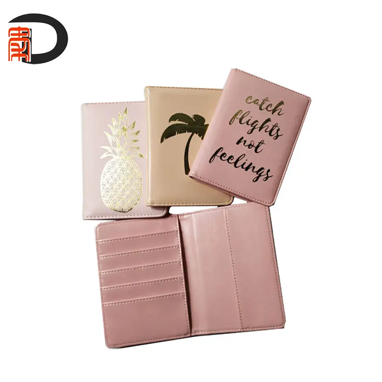 cheap price customised pattern printing leather cover case for a passport