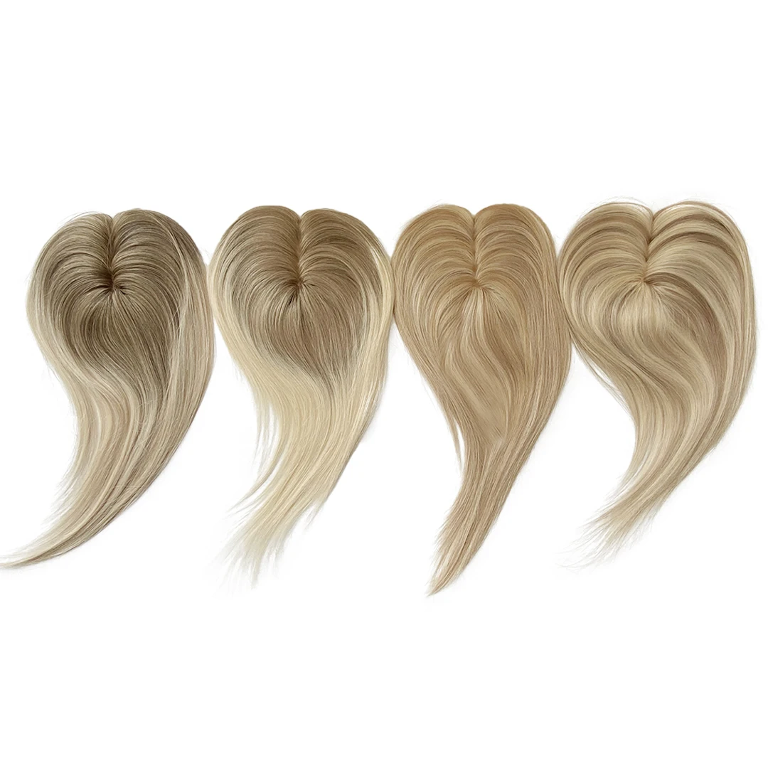 2024 New Fishnet Mono Lace Hair Toppers Virgin Cuticle Remy European Hair