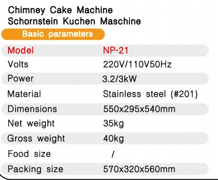 Factory Price Concise Design Chimney Cake Twist Kurtos Kalacs Machine Roller
