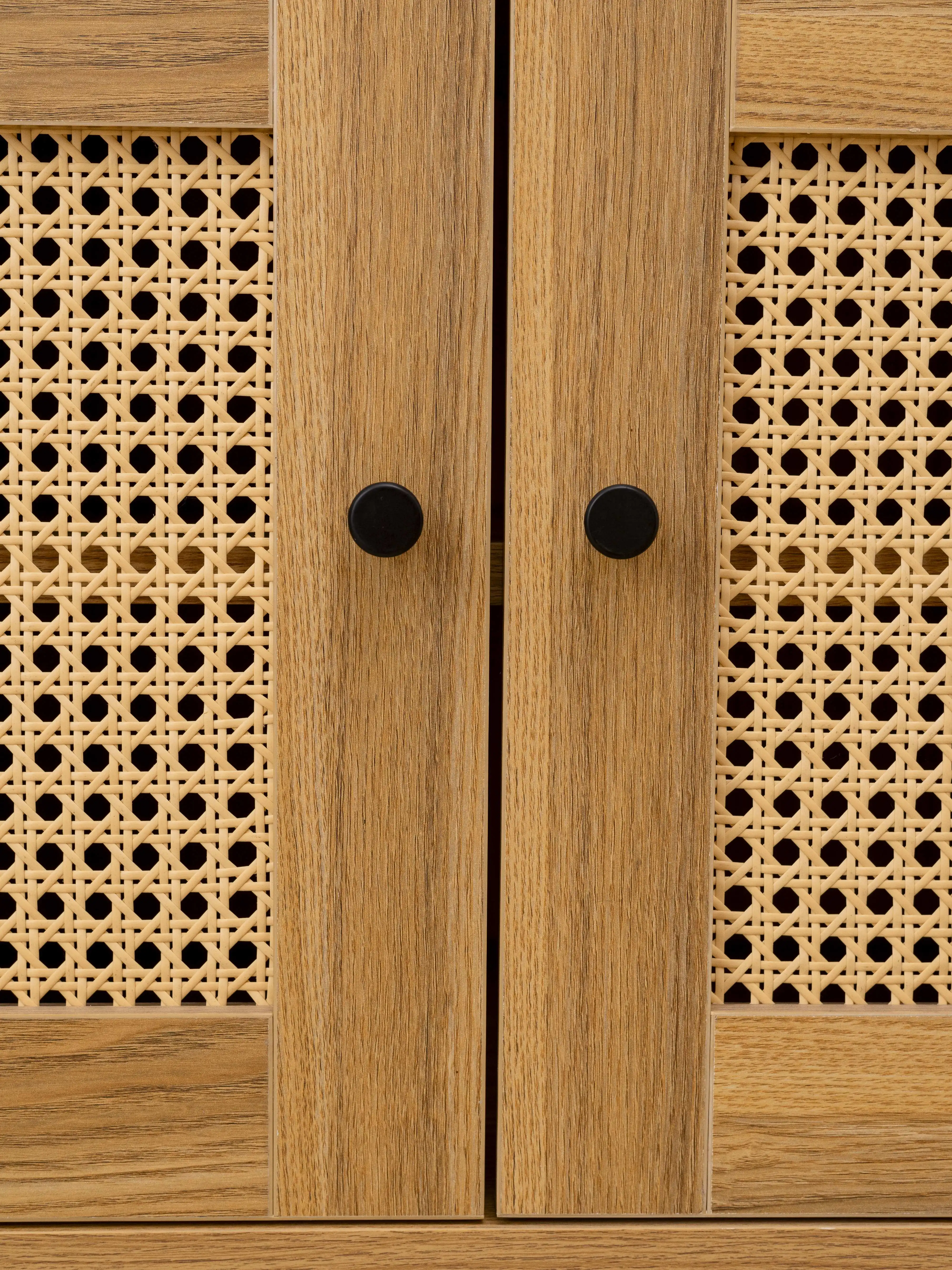 Multifunctional Solid Wood Storage Classic Sideboard Cabinet Antique 4-door Wooden Buffet/ Dining Room Storage Cabinet