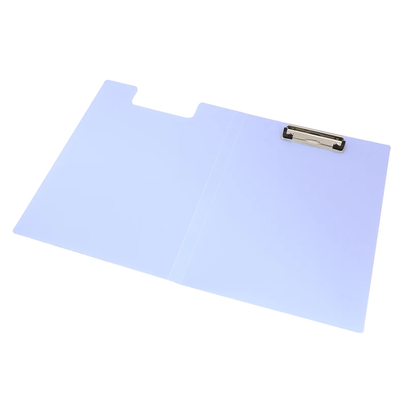 A4 Foldable Presentation Clip Board Pastel Colors Foldover Clipboard Custom Logo Plastic Waterproof Sturdy Folder For School