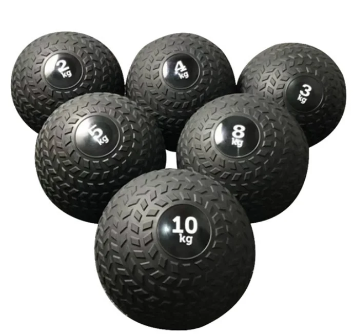 Easy Grip Textured Surface and Ultra Durable Rubber Shell Medicine Ball Slam Ball for Cross Training