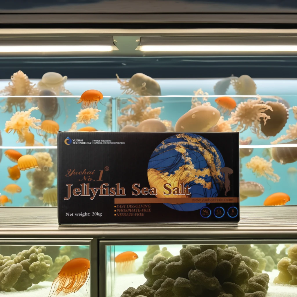 Qingdao YueHai Food Grade Good Parameters Marine Aquarium Jellyfish Sea Salt 20kg Per Carton