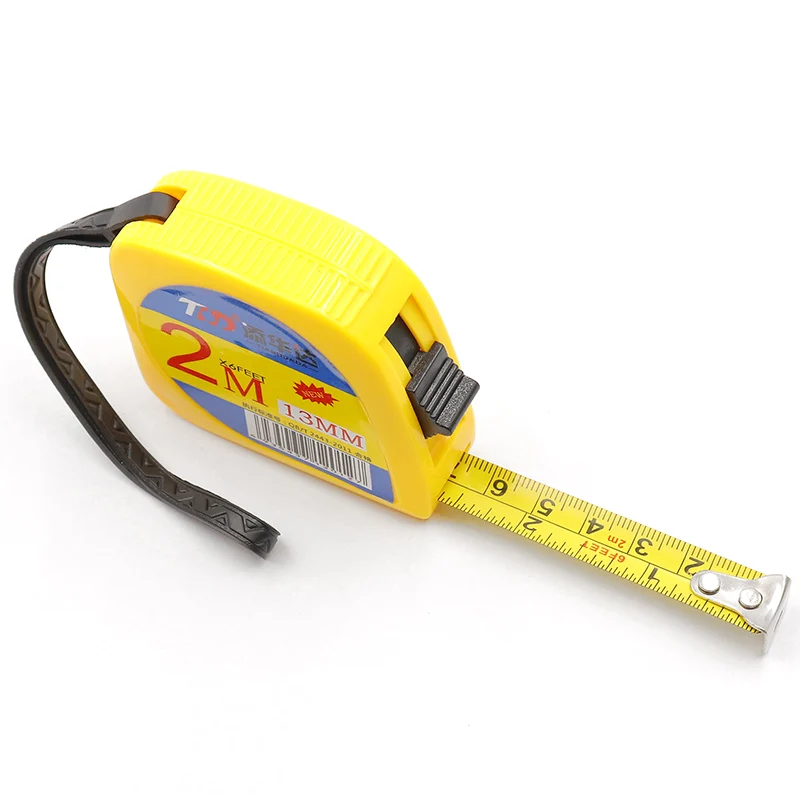 New type top sale steel measuring tape 2m colorful customizable logo measure tape