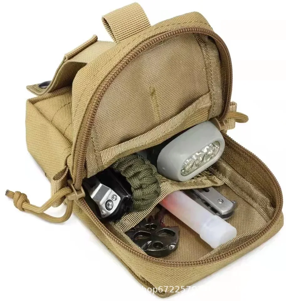 Water-resistant Small Molle Pouch Compact Tactical Gadget Gear Utility EDC Waist Pouch Bag