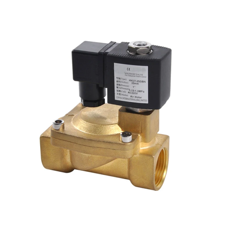 High quality high pressure brass solenoid valve threaded solenoid valve
