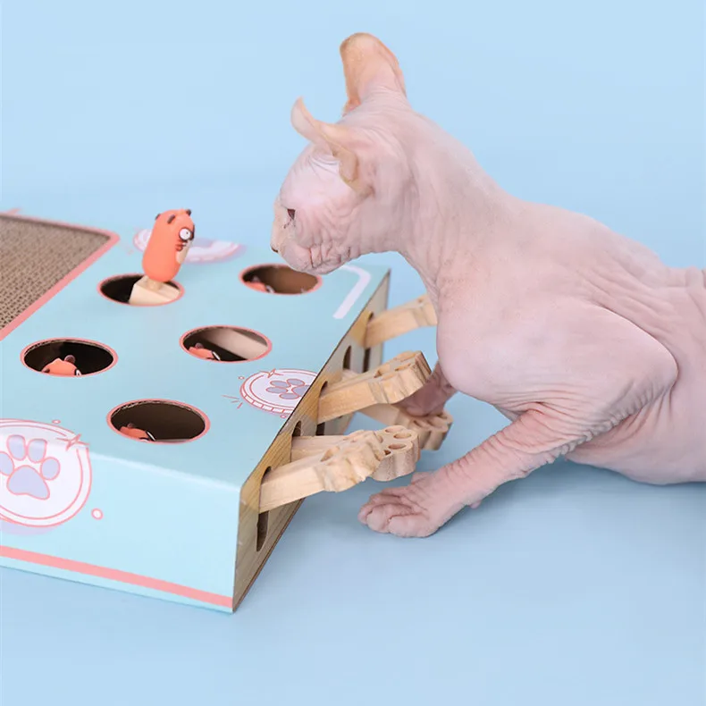 Corrugated Paper Cat Toy Grind Claws Rectangle Type Cat Scratcher cardboard Bed Interactive Toys