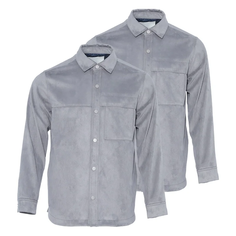 Mens Windbreak Suede Jacket Trendy Fashion Male Streetwear Jackets Cowboy Coats