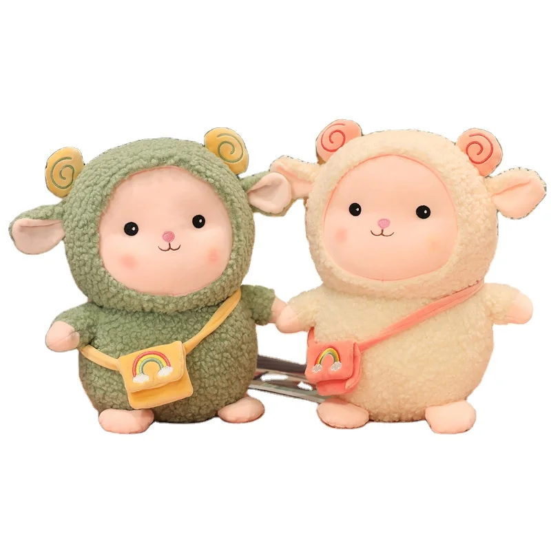 Cute Plush Toys Stuffed Animal Rainbow Sheep Soft Cotton Dolls for Kids Birthday Gifts Alpaca Kawaii Ornaments Decorative