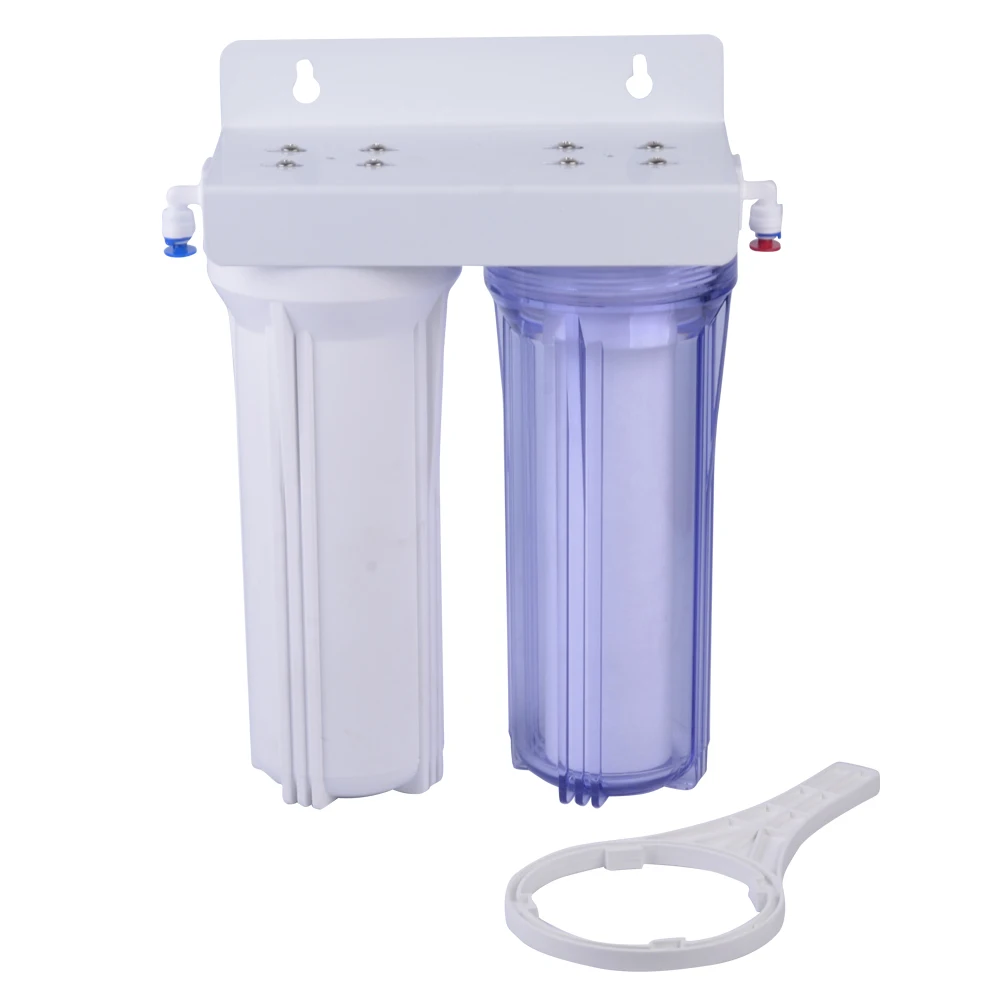 NW-PR202 Double filtration water purifier machine with PP sediment and carbon filter cartridge