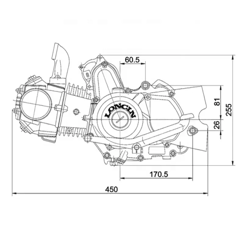 EDR Loncin scooter engine 150cc motorcycle engine150cc atv engine