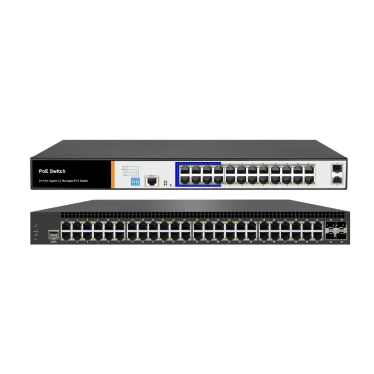 OEM ODM 10Gb 10 Gb 48 24 Port Layer 3 Managed POE Network Switch 48+1+4