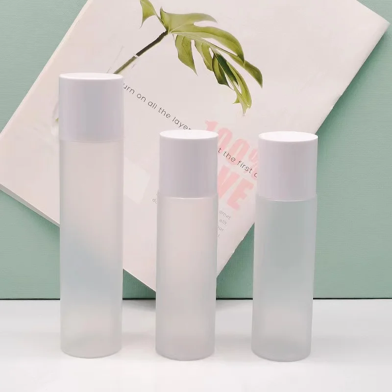 100ml 120ml 150ml frosted empty bottle plastic PET bottles Toner bottle with screw cap