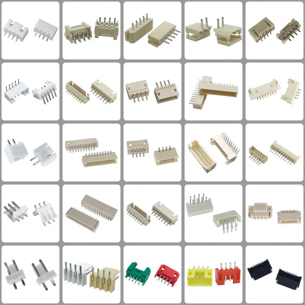 XHB2.54 Wire to Board white 180-degree Straight Needle Curved Needle Socket Connector 2.54mm pitch 2-16P XHB-2AW Wafer Connector