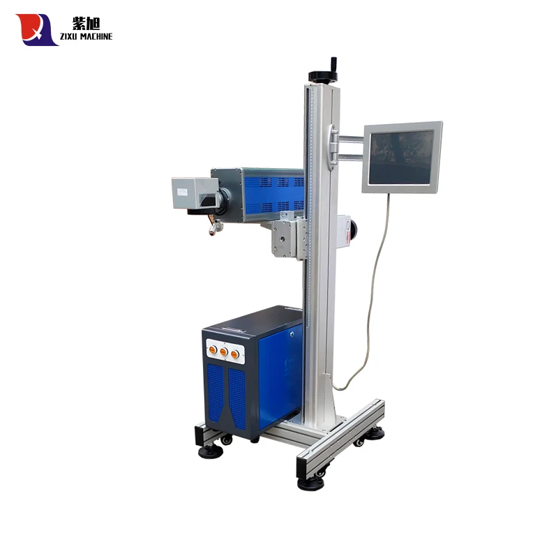 ZIXU Speedy 30W Flying laser printer for wire and cable Co2 Laser Marking Machine for Cable Production Line