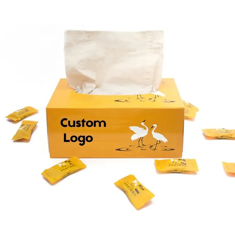 Wholesale Custom Comfortable Restaurant Dinner Napkins Facial Bamboo Tissue with logo