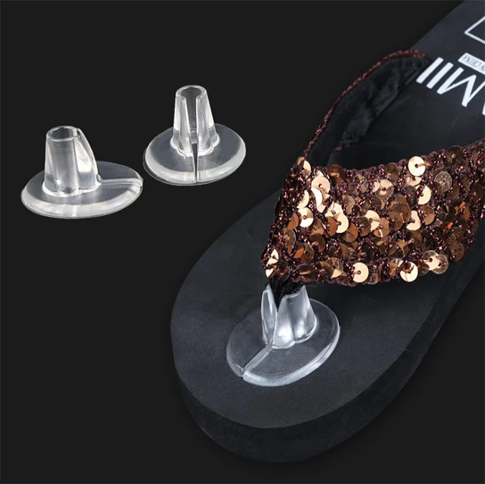 Soft Silicone Flip Gel Cushions Pad Toe Protectors for Thong Sandal Flip Flop Gel Inserts Guards Insoles Shoes Grip Pads
