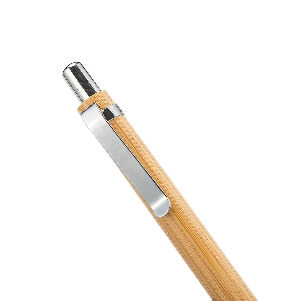 Office & School bamboo pen with engraved logo pen with metal parts Bamboo Pen