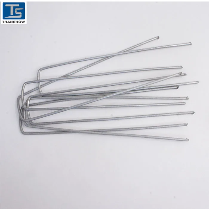 Скобы для садового ландшафта, 6 дюймов, 11 калибр, оцинкованные, U-образные, ландшафтные штифты