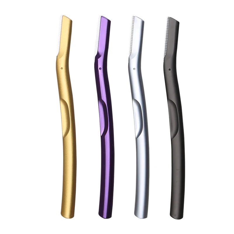 Newest Design Luxurious Metal Shaving Blade Eyebrow Razor For Makeup Beauty